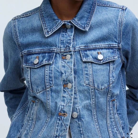 Madewell - The Jean Jacket in Medford Wash - XS - NWT - Picture 5 of 10